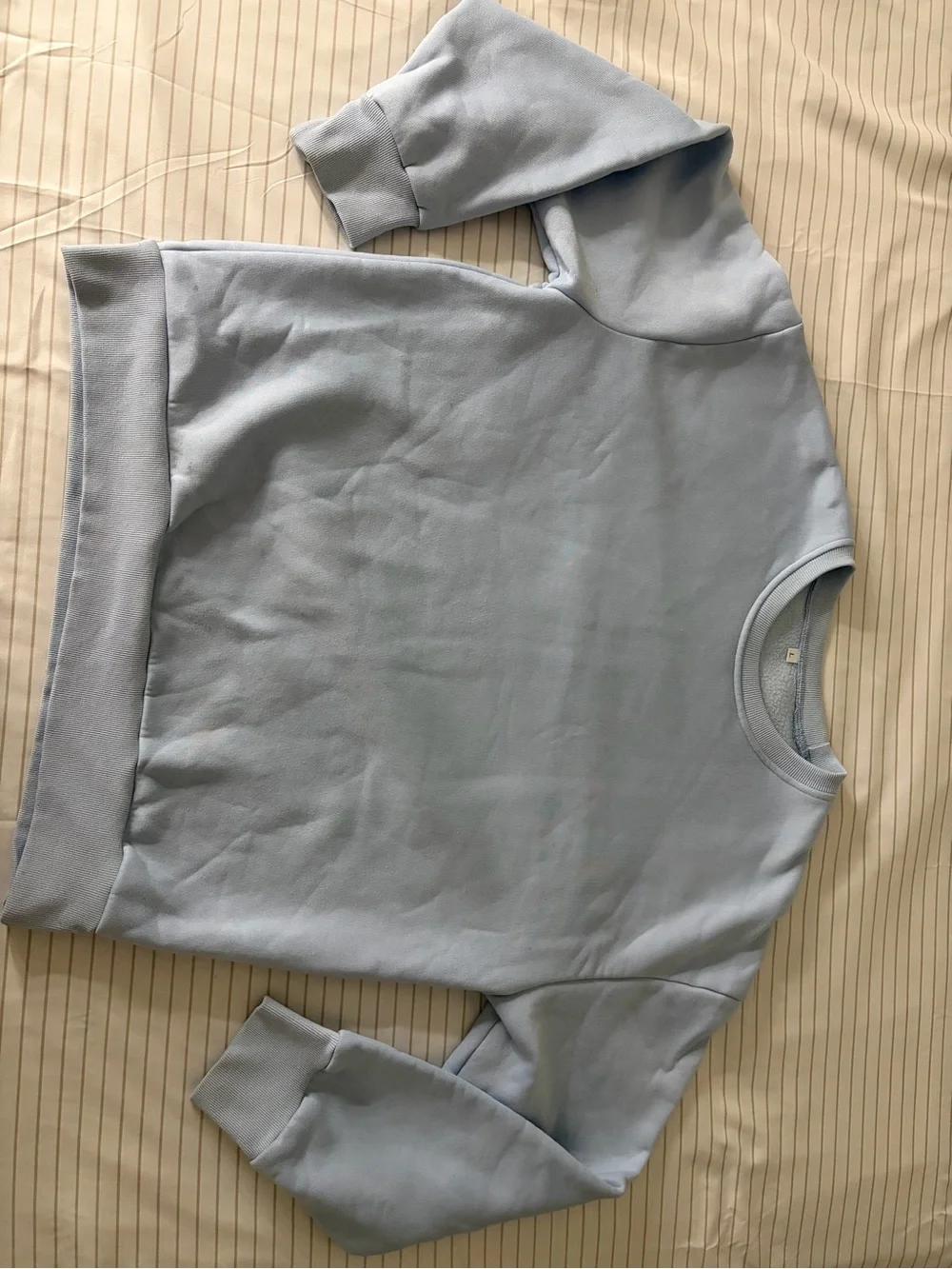 Classic Light Blue Crewneck Pajama Top